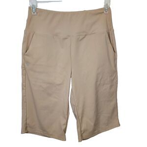 Gradual Shorts Women's Medium Performance Activewear Stretch Beige Pockets